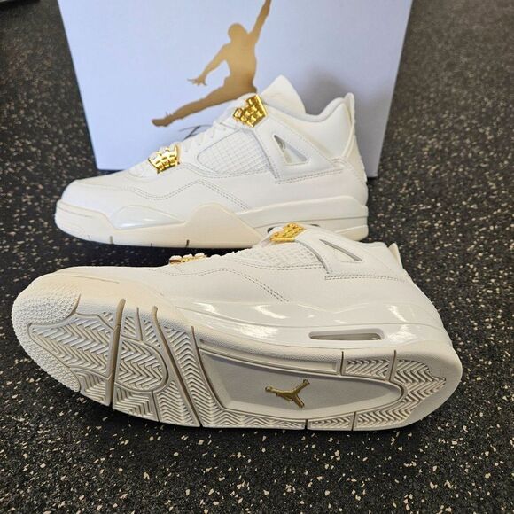 Nike Air Jordan 4 Metallic Gold AQ9129-170 Womens Size 10W/8.5M - Picture 7 of 8